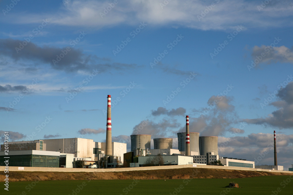 Nuclear power plant Dukovany, Czech republic.