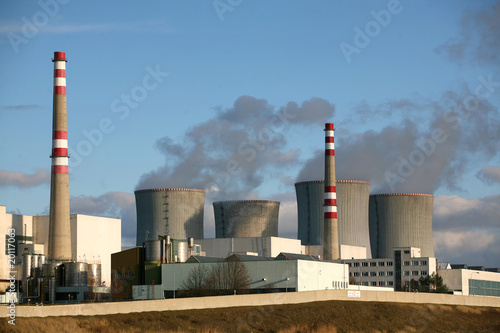 Nuclear power plant Dukovany, Czech republic. photo