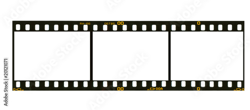 35 mm filmstrip, 3 picture frames,