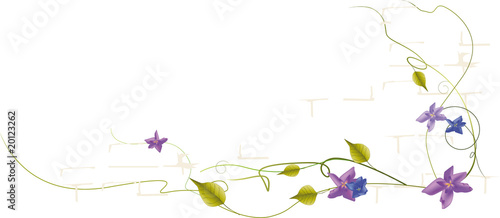 card with an ornament from flowers