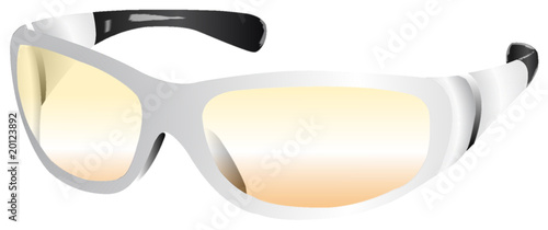 lunettes de sport gris métal