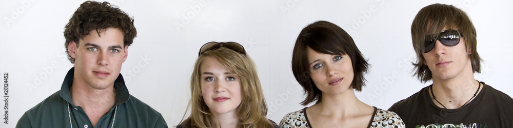 Fototapeta premium Vier Freunde