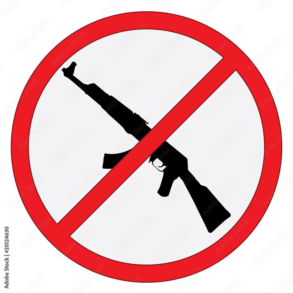 Obraz premium Señal control armas