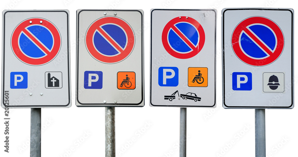Segnali di parcheggio riservato Segnali di parcheggio riservato