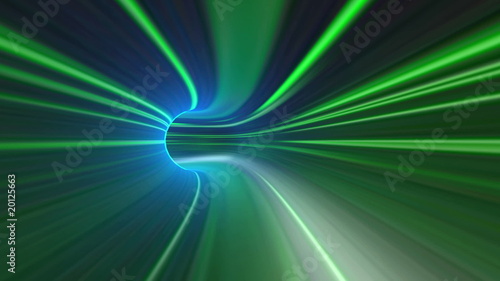 Abstract green tunnel background