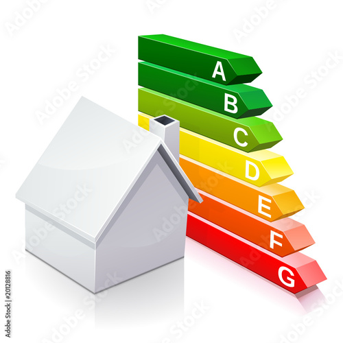 Performance énergie d'un logement (reflet)