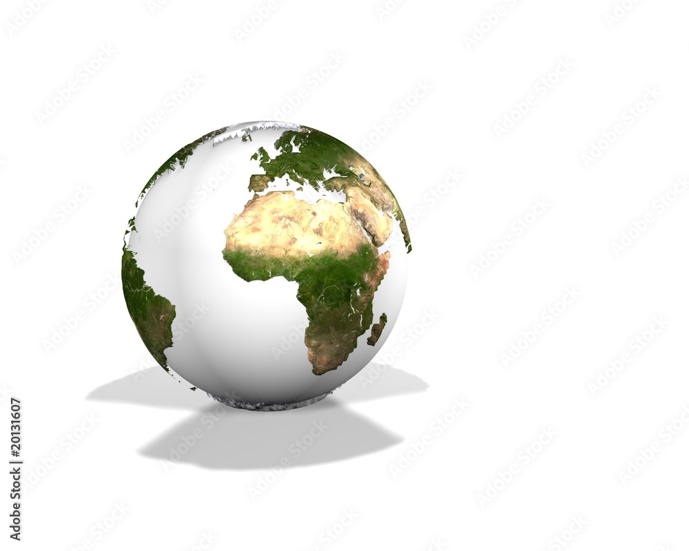 mondo, terra, globo