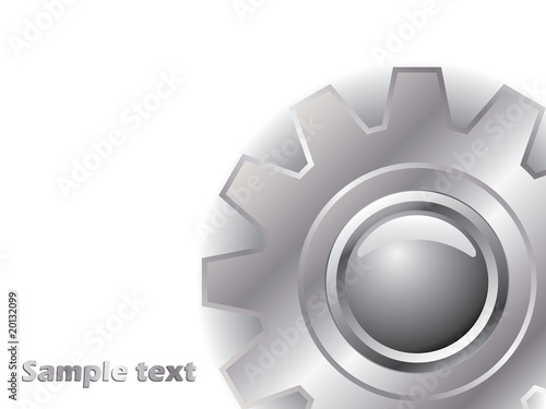 Silver cogwheel