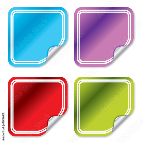Blank color stickers 3