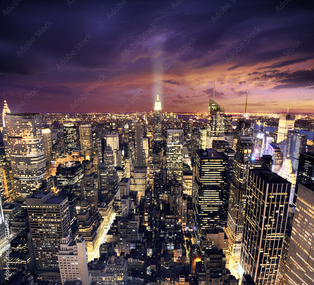 Fototapeta premium New York skysrcrapers - tło budynków biznesowych