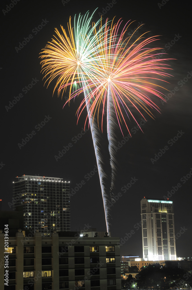 Downtown Orlando Fireworks