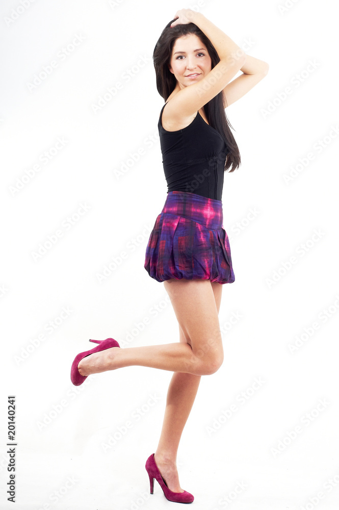 Fototapeta premium nice cute happy girl