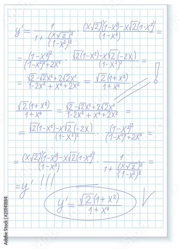 Mathematical formulas