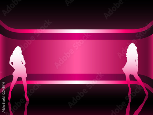 Sexy fashion girl in beautiful and colorful background.