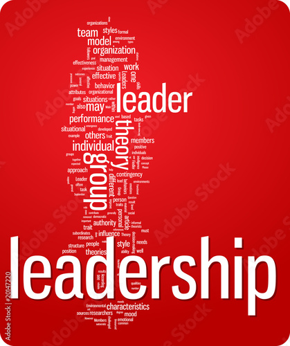 leadership word cloud illustration