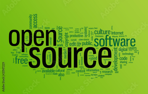 Open source word cloud illustration