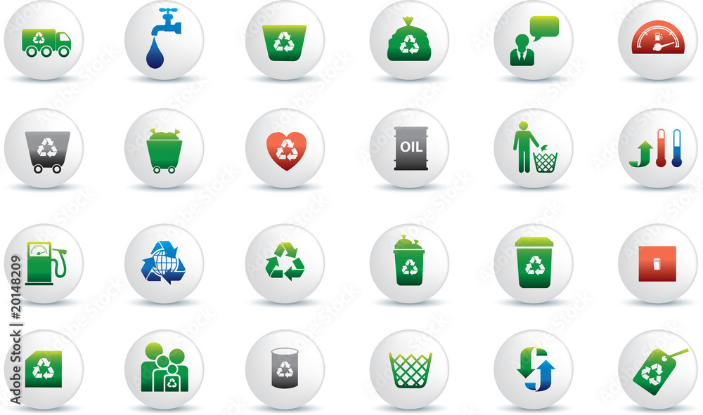 Eco icon set Eco icon set