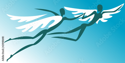 Flying couple