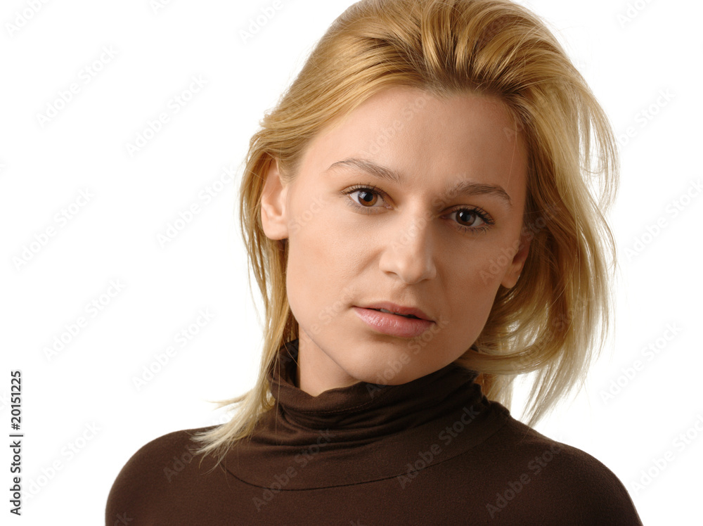 Naklejka premium Portrait of a beautiful blonde