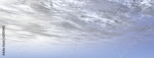 Fototapeta Naklejka Na Ścianę i Meble -  high resolution 3d blue sky background with white clouds