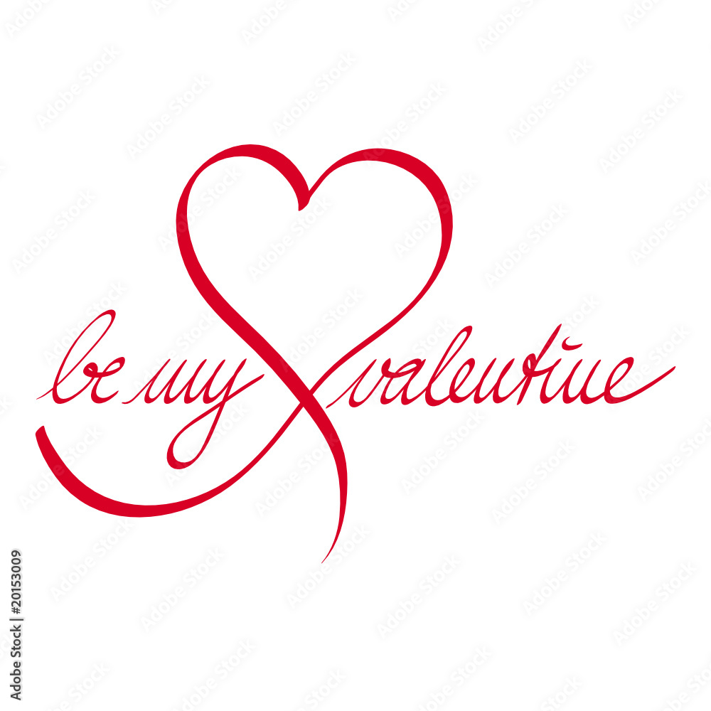 Be my valentine-Herz