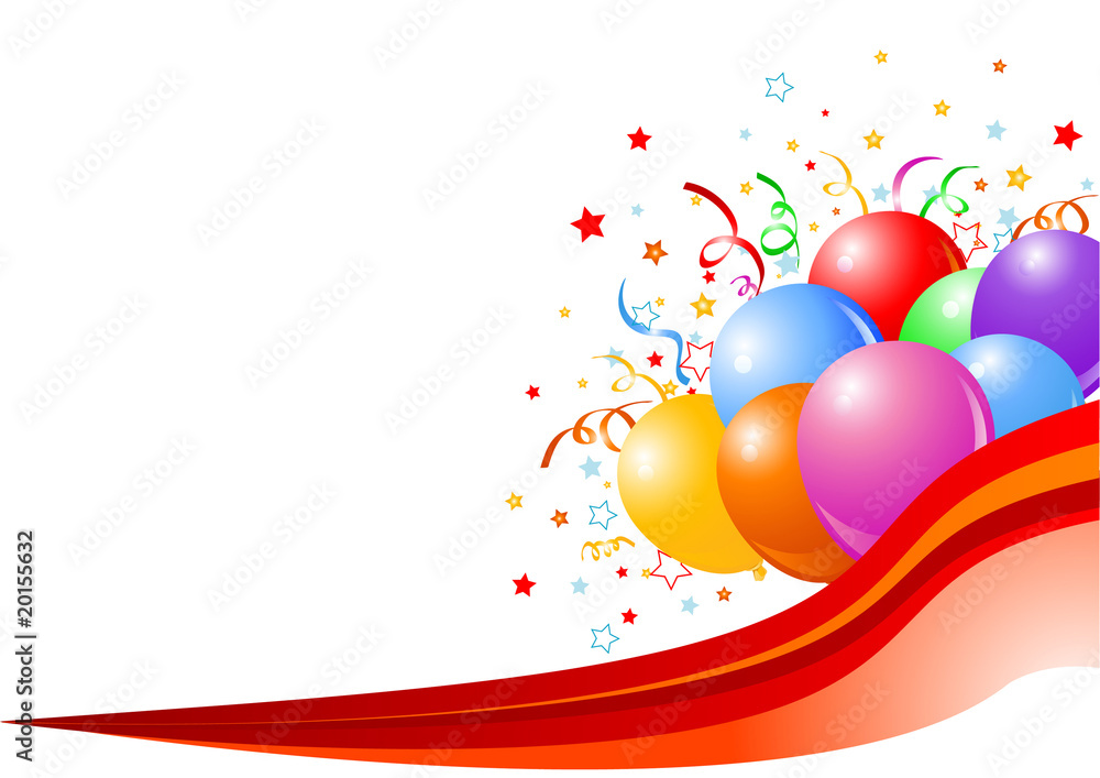 Party balloons background Party balloons background