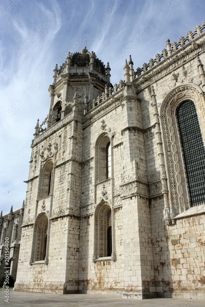 tower of Jeronimos Monastery in Belem - Lisbon