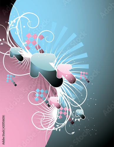 vector de flechas abstracto