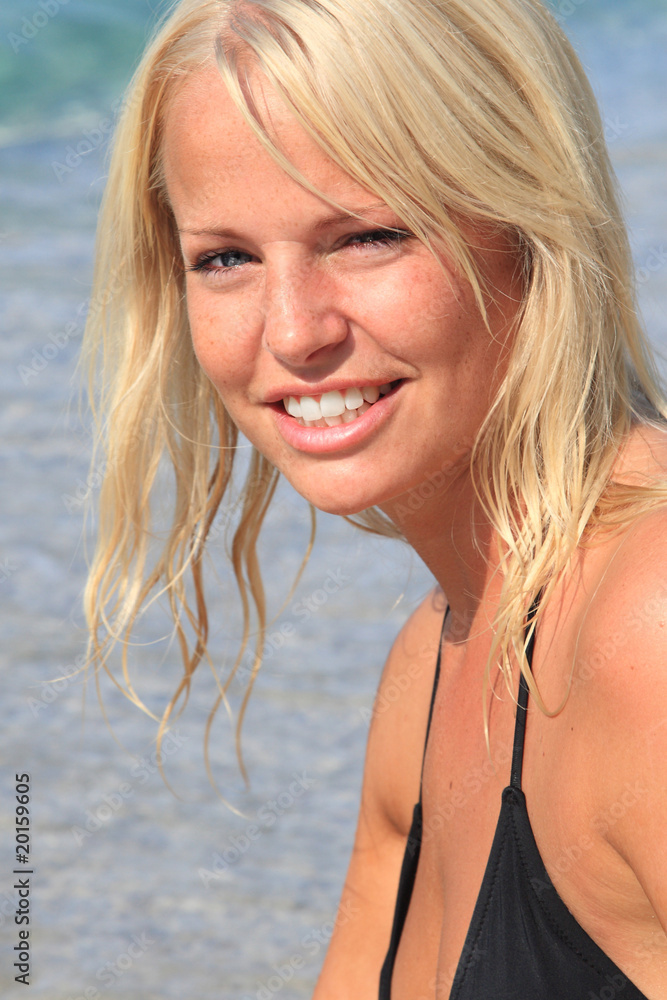 a beautiful woman on the beach a beautiful woman on the beach