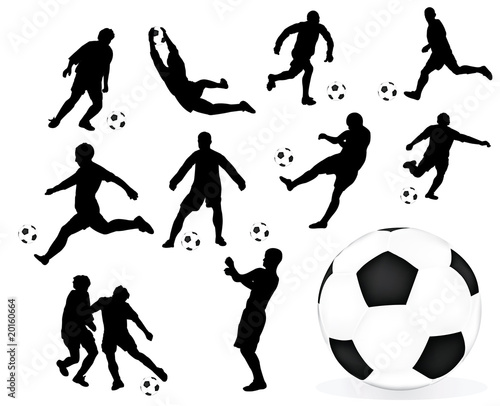 soccer and ball vector