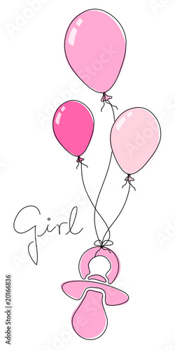 3 Luftballons & Schnuller Girl