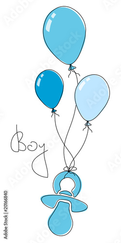 3 Luftballons & Schnuller Boy