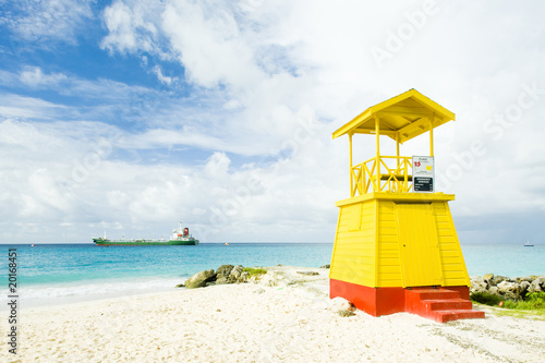 cabin on the beach, Enterprise Beach, Barbados, Caribbean © Richard Semik