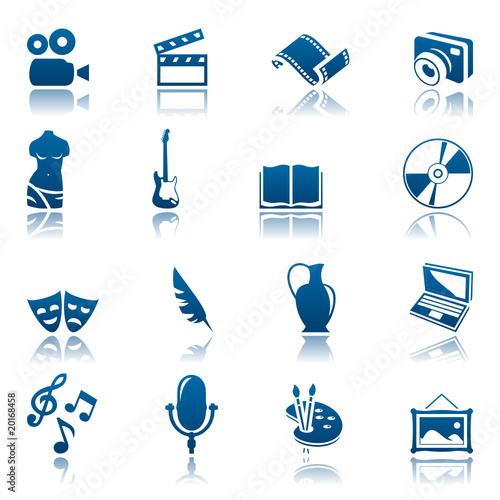 Art & hobby icon set