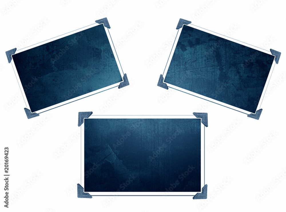 Obraz premium Three Photo frames with texture