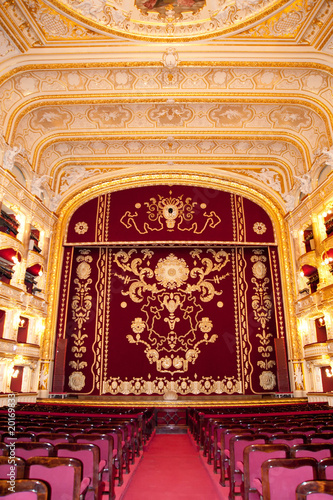 Auditorium and curtain