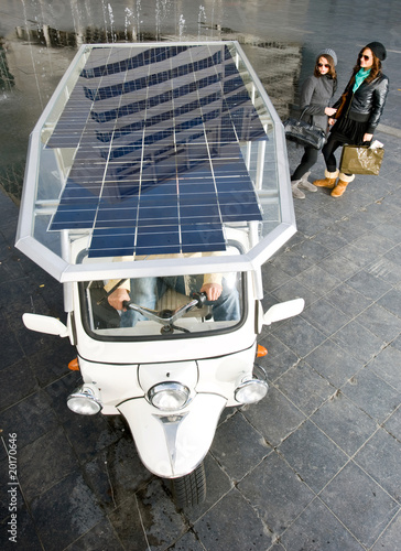 Solar powered tuc tuc