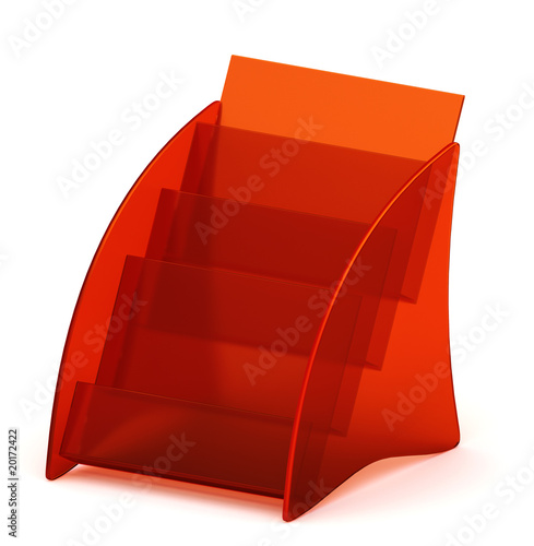 Acrylic holder for business cards and other prints