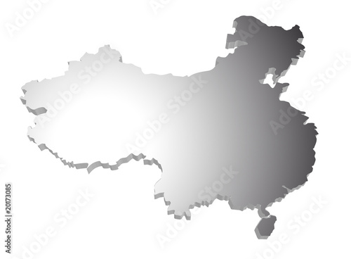 China Karte 3D
