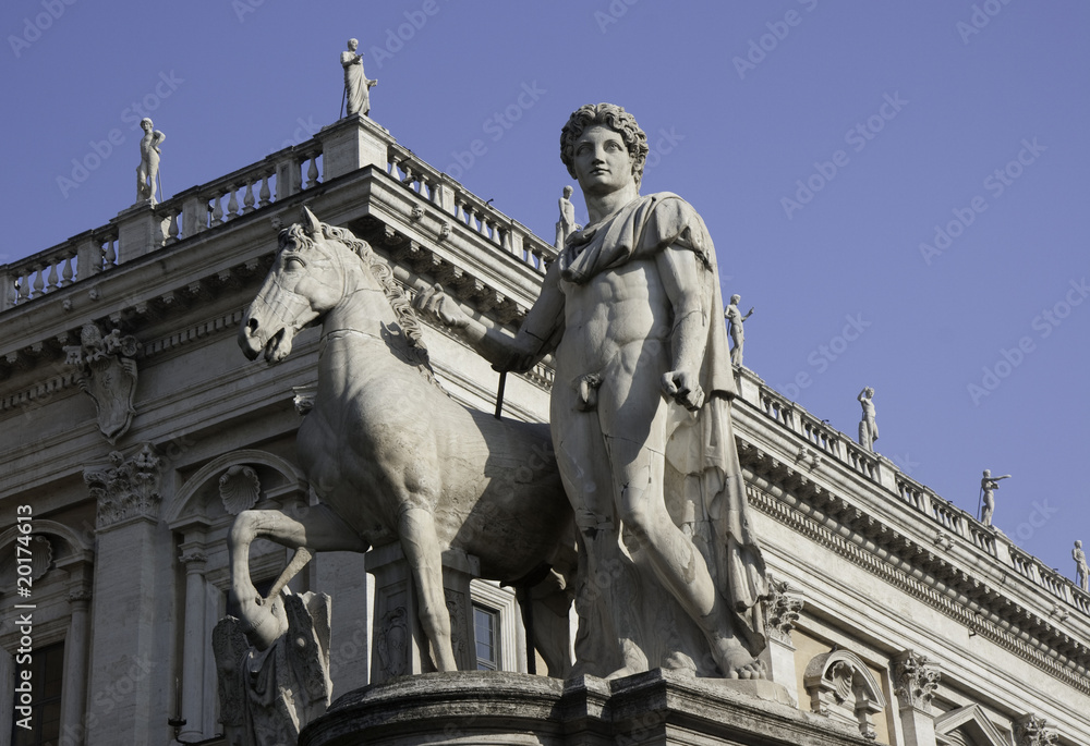 Ancient Statue of Castor, Capitoline Hill, Rome