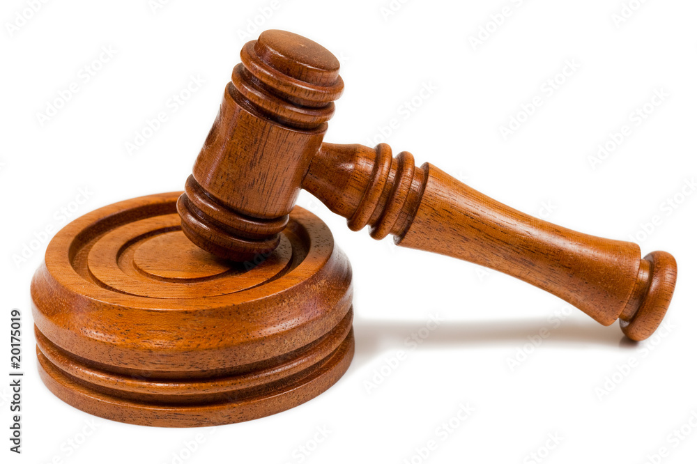 Hammer and Gavel on an Isolated White Backround Hammer and Gavel on an Isolated White Backround