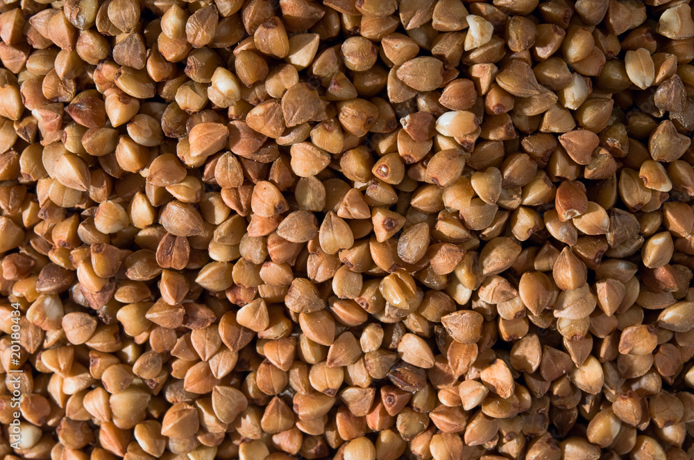 Pattern generated by dry golden buckwheat groats Pattern generated by dry golden buckwheat groats