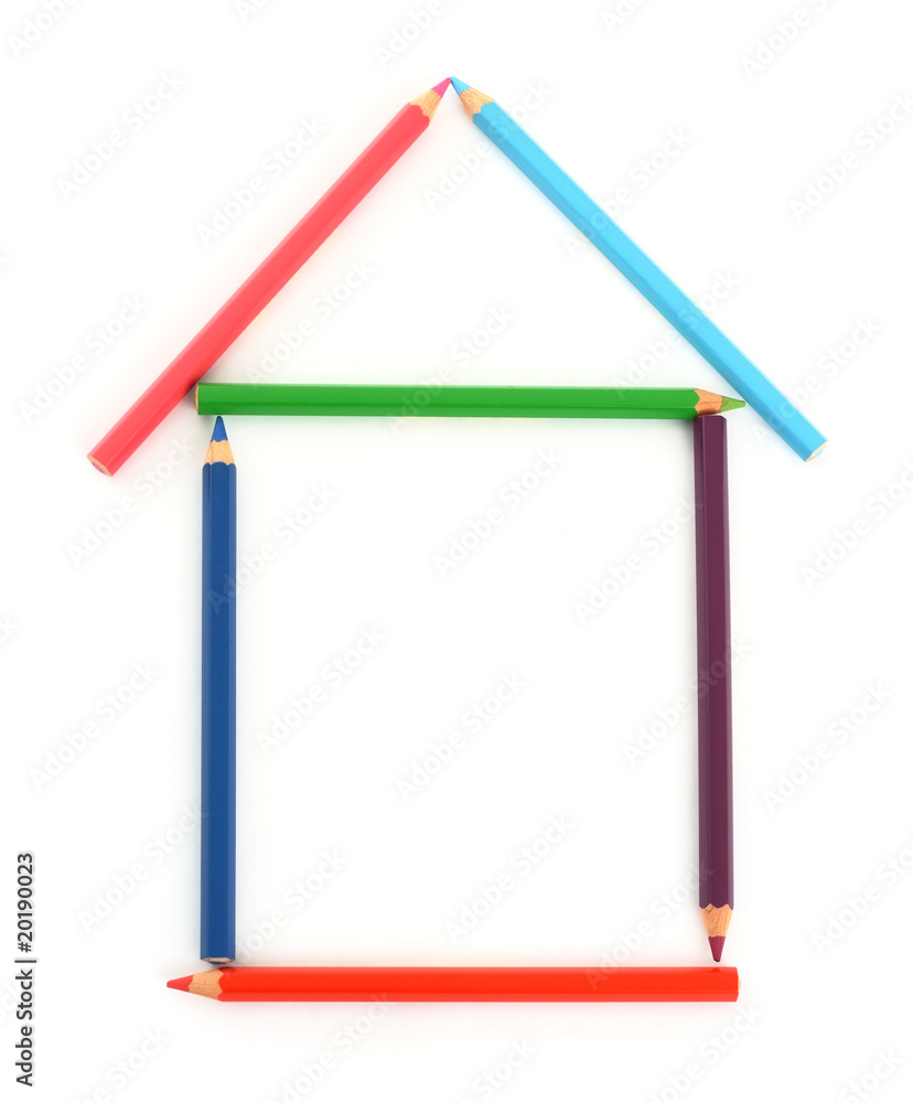 Colour pencil house Colour pencil house