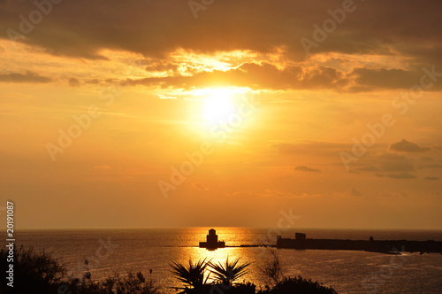 Sonnenuntergang in Methoni photo