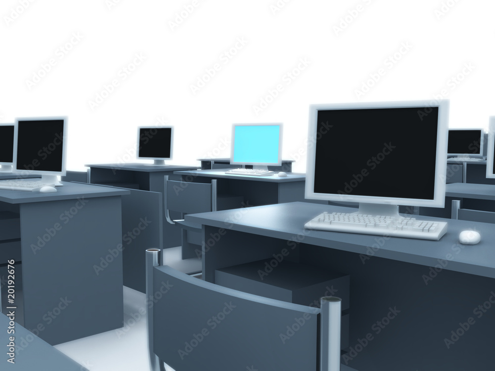 Computer room. Computer room.