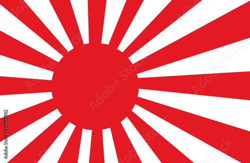 Fototapeta Japan war flag