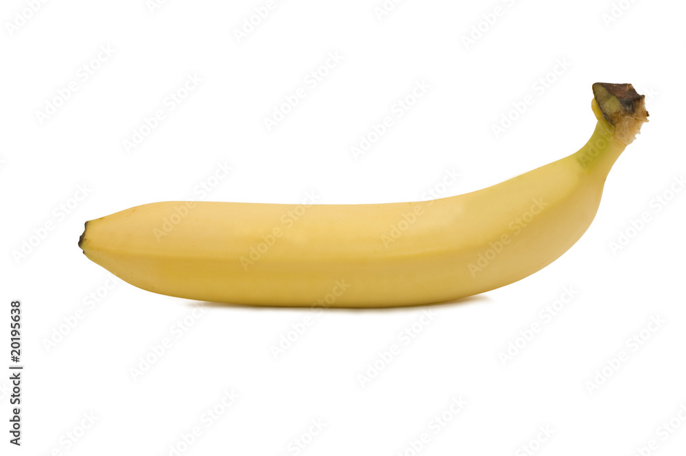 Appetizing banana isolated on white background Appetizing banana isolated on white background