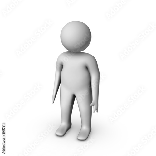 isolated 3d character
