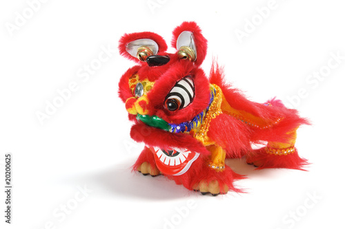 Lion Dancing Figurine