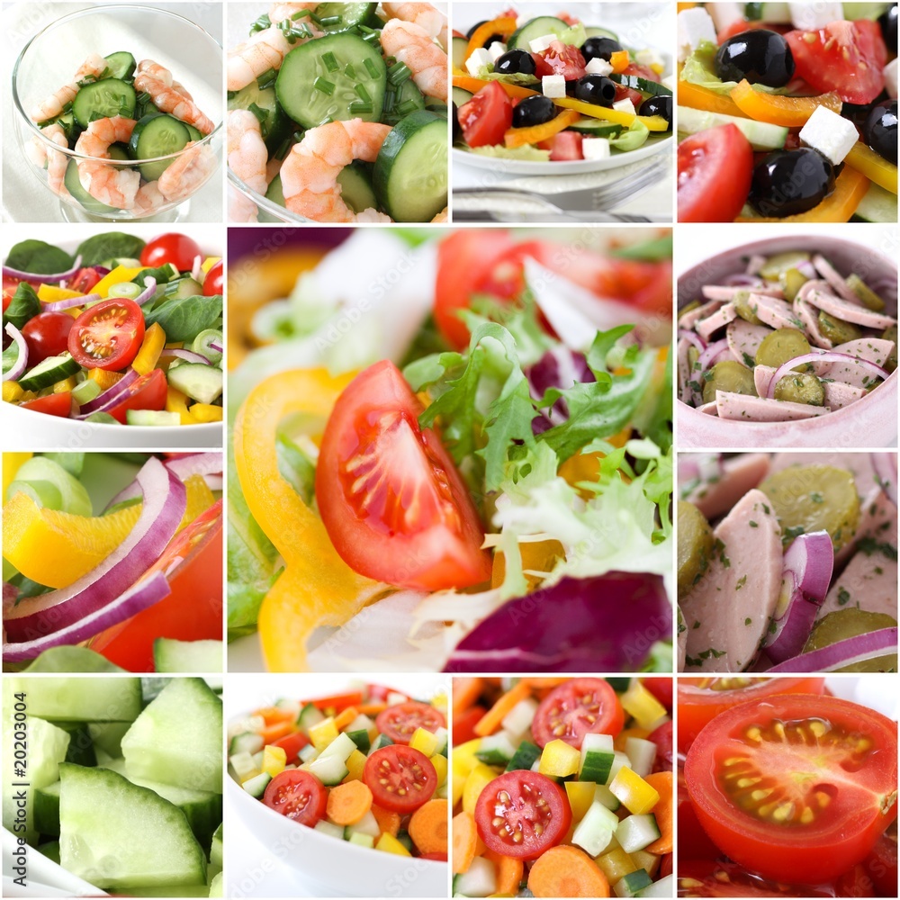 collage Salate collage Salate